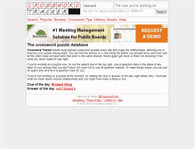 Tablet Screenshot of crosswordtracker.com